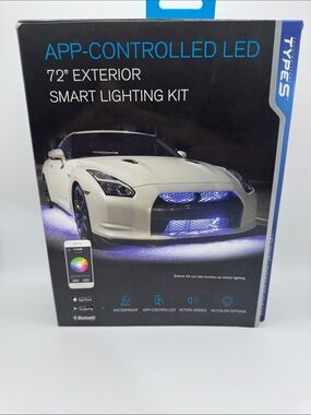 App-Controlled LED 72" Exterior Smart Lighting Kit White/Blue